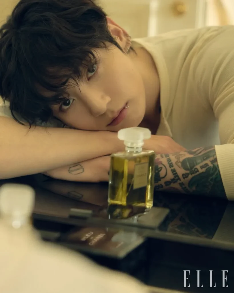 BTS 정국 샤넬 향수 elle