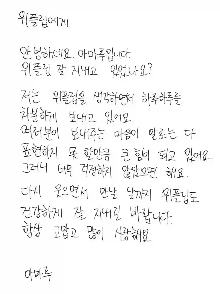 킥플립 아마루 활동중단