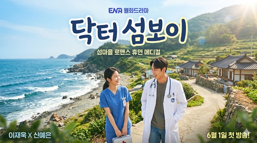 ENA 드라마 닥터 섬보이 공식 포스터