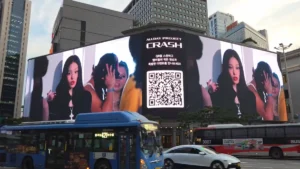 올데이 프로젝트 신세계 전광판 상영 애니 CRASH 뮤직비디오
